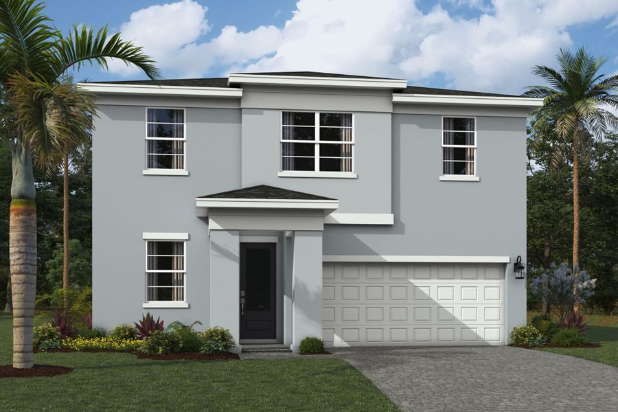 Representative exterior photo of a completed home built from the Saratoga by Mattamy Homes in Forest, Greenacres, FL (Image 2). Representative exterior photo of a completed home built from the Saratoga by Mattamy Homes in Forest, Greenacres, FL (Image 2).