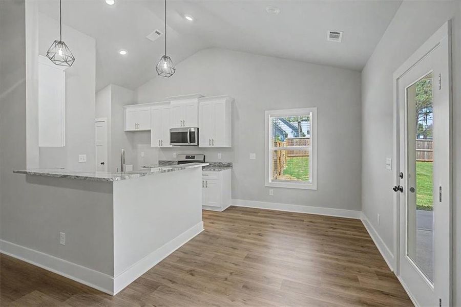 Furnished interior view inside a new home in , Dallas (Image 7).