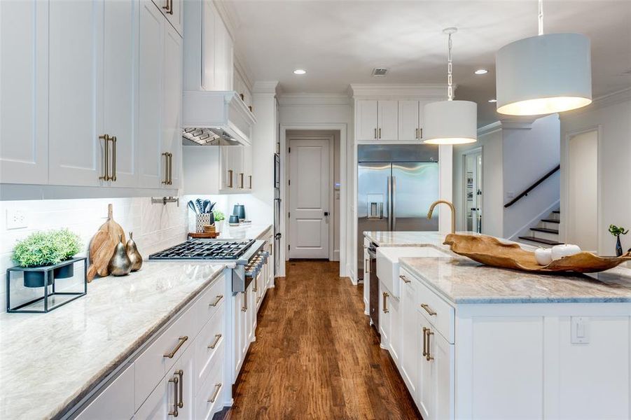 Furnished interior view inside a new home in , Dallas (Image 29).