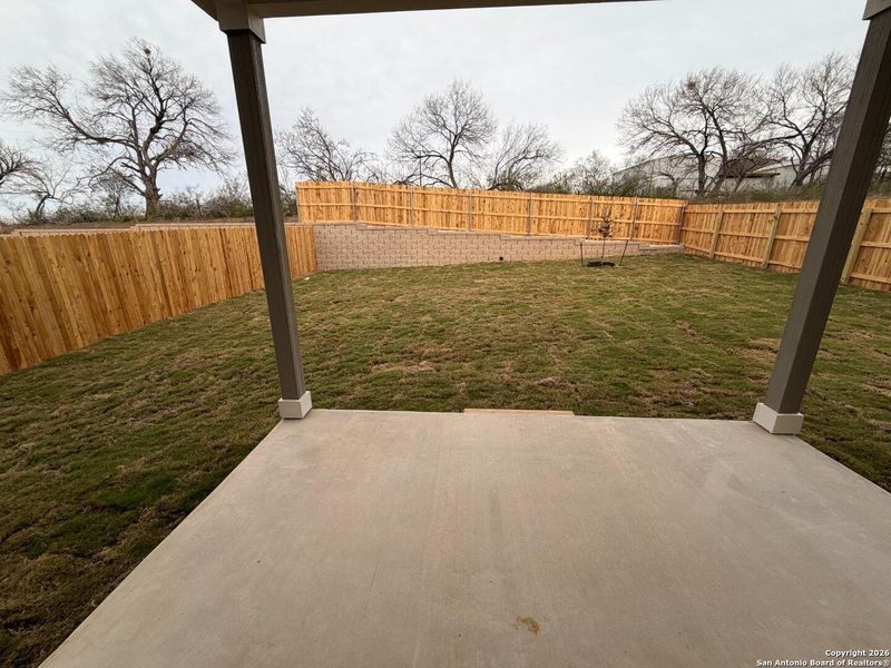 Exterior details and patio area of a home in The Preserve at the Wilder, Adkins (Image 3).