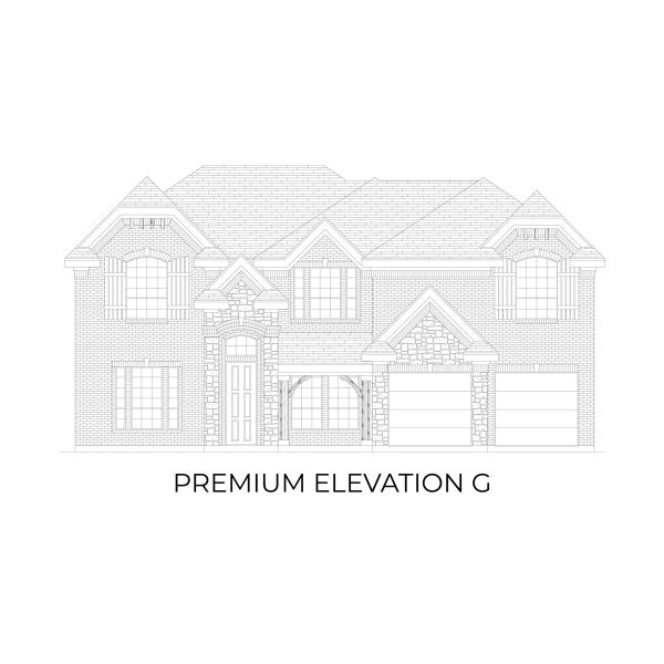 Representative rendering of the exterior for the Coventry 2F by First Texas Homes (Image 12).