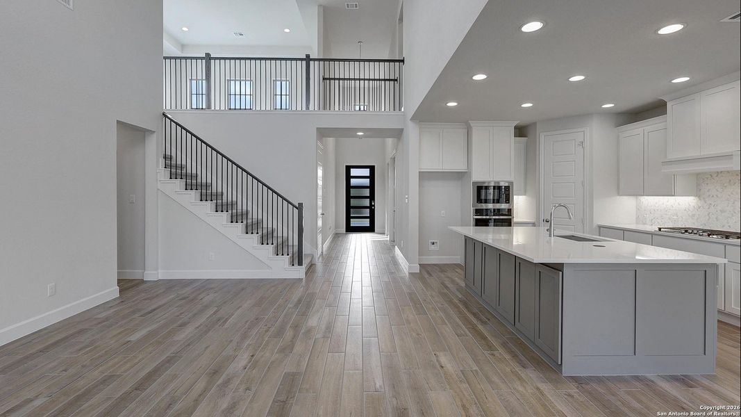 Furnished interior view inside a new home in Ladera 50', San Antonio (Image 8).