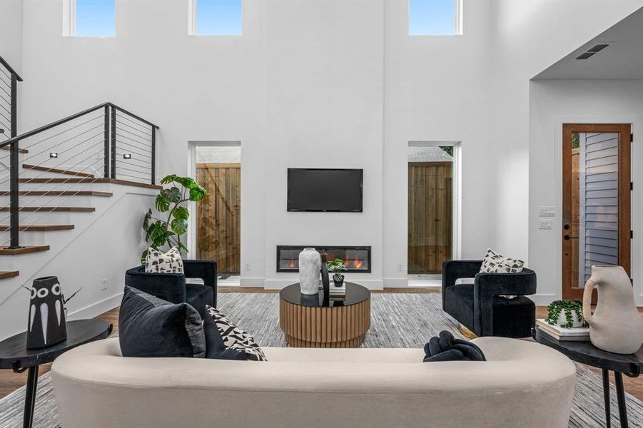 Furnished interior view inside a new home in , Dallas (Image 10). Furnished interior view inside a new home in , Dallas (Image 10).