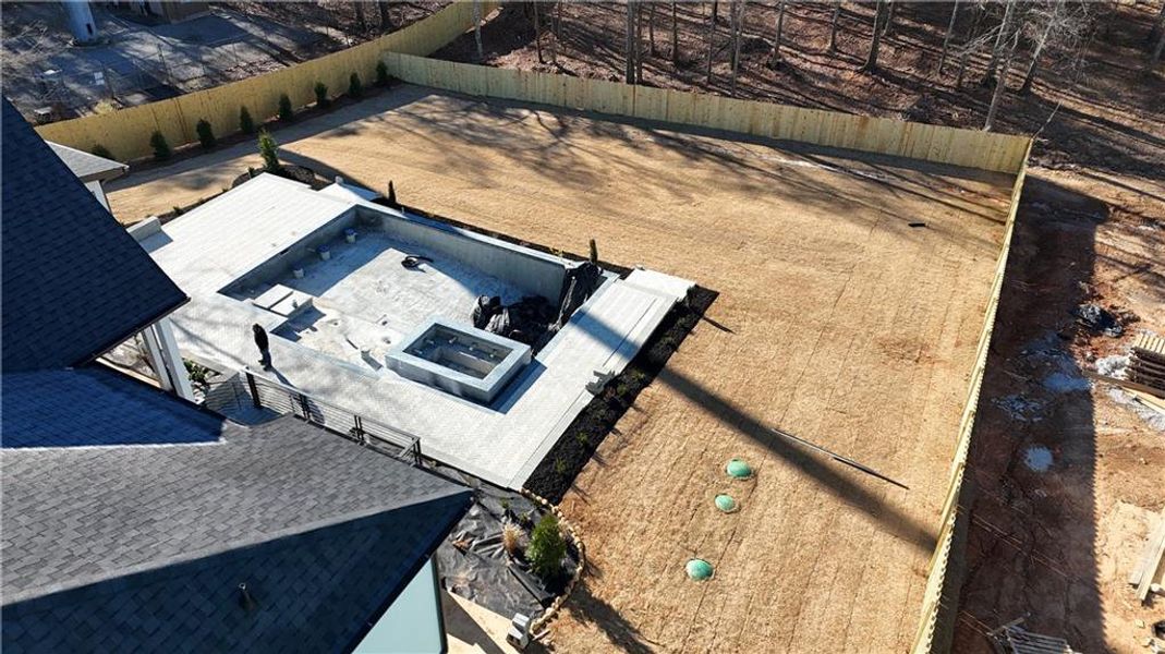 In-progress construction of a new home in , Flowery Branch, GA (Image 20).