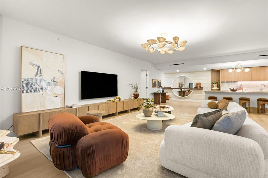 Furnished interior view inside a new home in , Bay Harbor Islands (Image 13).