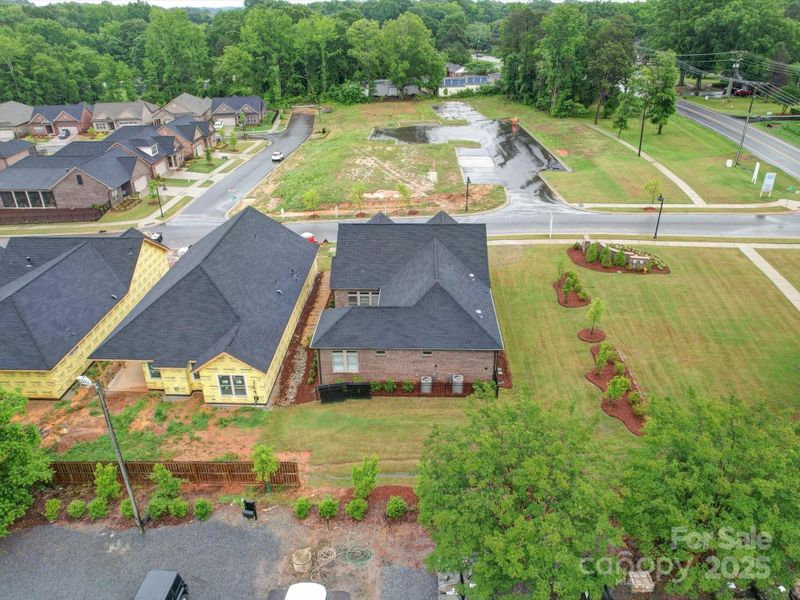 Exterior details and patio area of a home in The Courtyards on New Hope, Gastonia (Image 4).