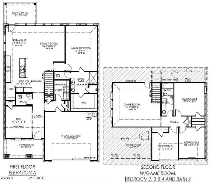 2D floor plan layout of this home in Mercer Meadows, Royse City, TX (Image 3). 2D floor plan layout of this home in Mercer Meadows, Royse City, TX (Image 3).