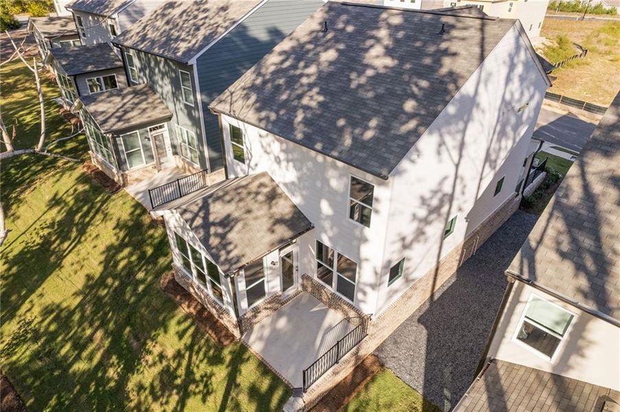Exterior details and patio area of a home in , Dacula (Image 2).