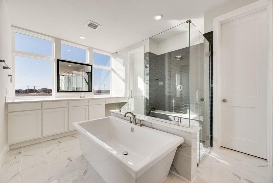 Furnished interior view inside a new home in Park Trails, Forney (Image 4).