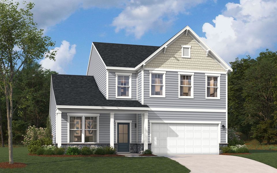 Representative exterior photo of a completed home built from the The Hollins by Stanley Martin Homes in Persimmon Hill, Lyman, SC (Image 2).