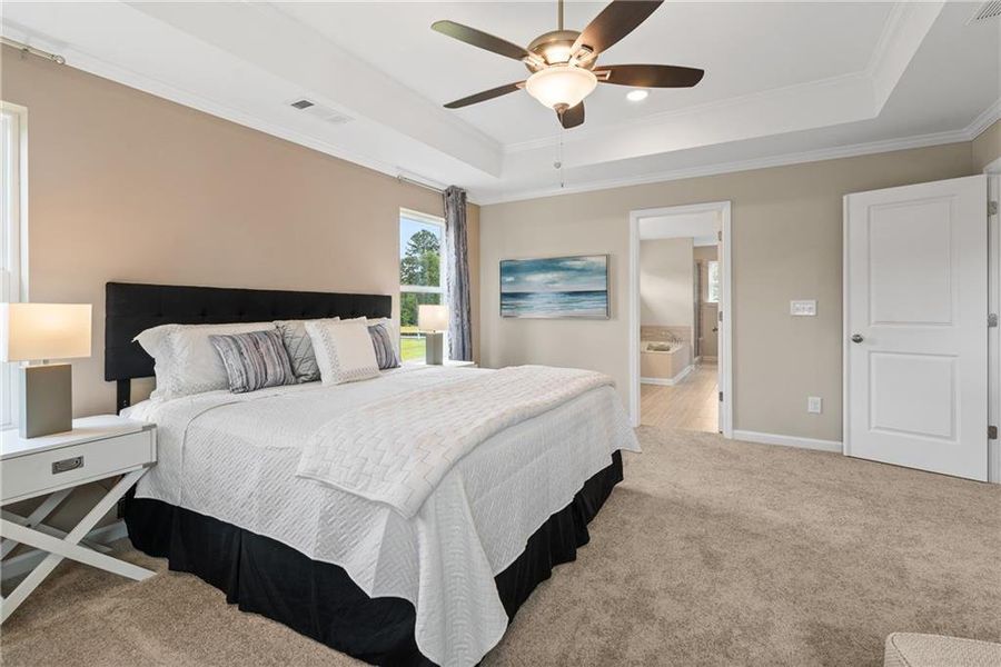 Furnished interior view inside a new home in Hickory Heights, Acworth (Image 30).