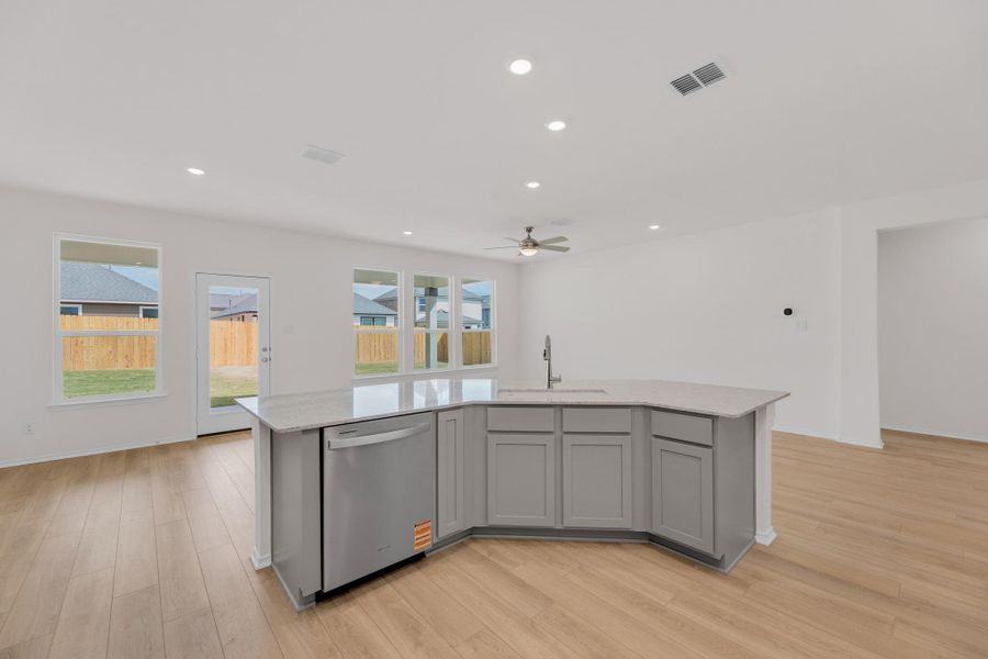Furnished interior view inside a new home in Salerno - Classic Collection, Round Rock (Image 7).