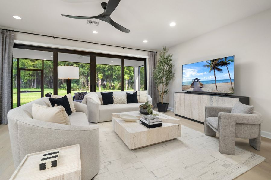 Representative furnished interior of a home built from the Catalina by GL Homes in Valencia Harbor (55+), Fort Myers (Image 9).