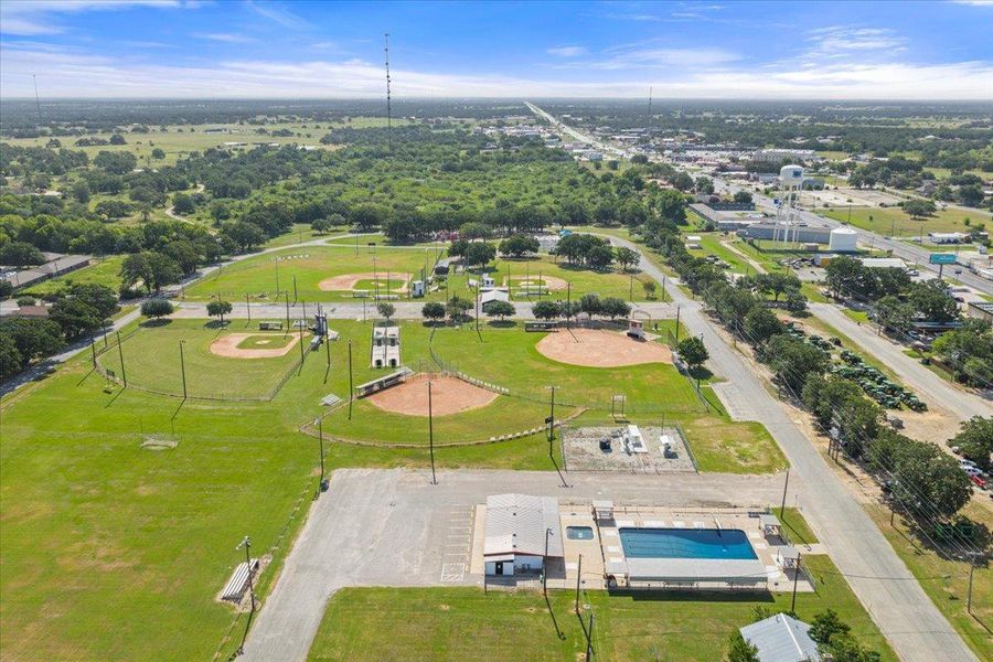 Drone / aerial view of a pool Drone / aerial view of a pool