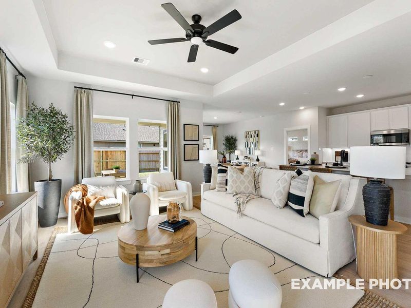 Representative furnished interior of a home built from the The Everett C, 3-Car Garage by Davidson Homes LLC in River Ranch Meadows, Dayton (Image 11). Representative furnished interior of a home built from the The Everett C, 3-Car Garage by Davidson Homes LLC in River Ranch Meadows, Dayton (Image 11).