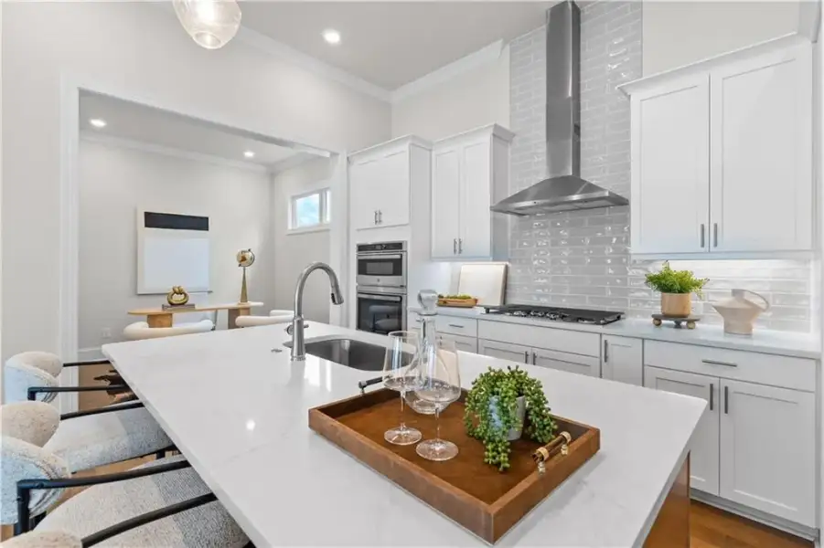 Furnished interior view inside a new home in The Villas at Aberdeen, Hoschton (Image 5).