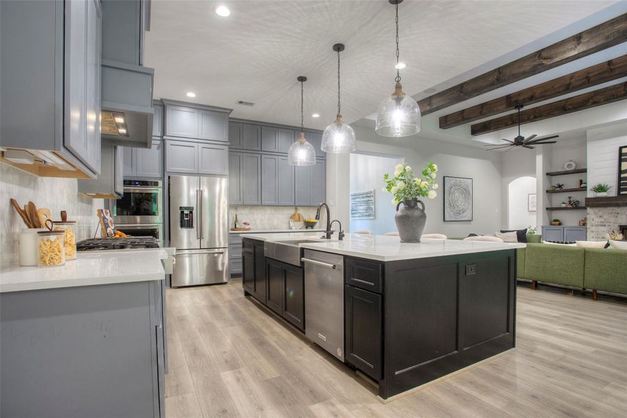 Furnished interior view inside a new home in , Willis (Image 18).