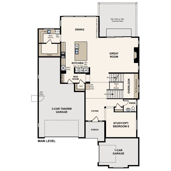 2D floor plan layout for the Sonora by Century Communities in Overland Ranch, Aurora, CO (Image 2). 2D floor plan layout for the Sonora by Century Communities in Overland Ranch, Aurora, CO (Image 2).
