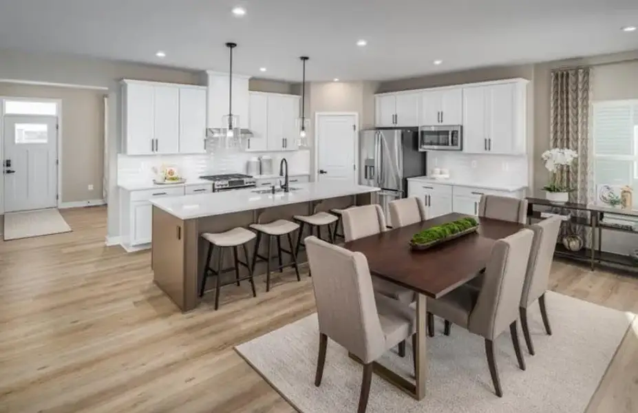 Furnished interior view inside a new home in , Commerce (Image 8).