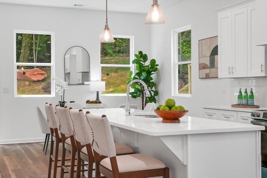 Furnished interior view inside a new home in , Atlanta (Image 12).
