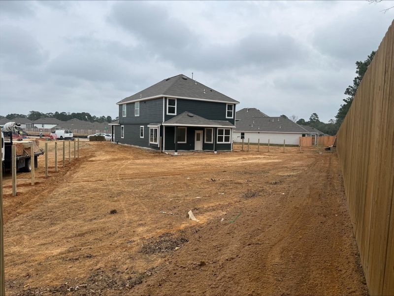 In-progress construction of a new home in River's Edge, Conroe, TX (Image 35).