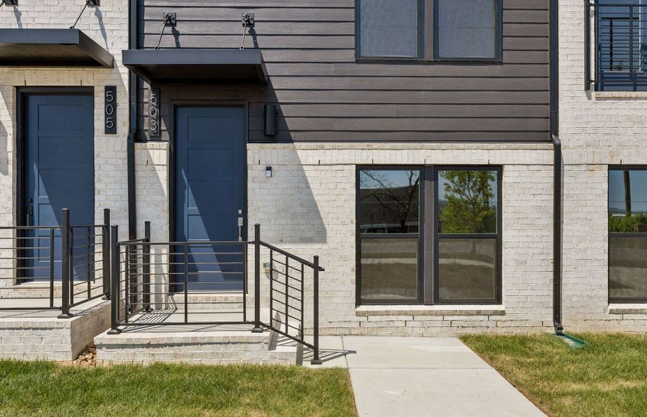 Exterior details and patio area of a home in Skyline, Nashville (Image 3).