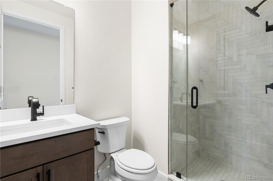 Furnished interior view inside a new home in Luxe at The Canyons, Castle Pines (Image 8).