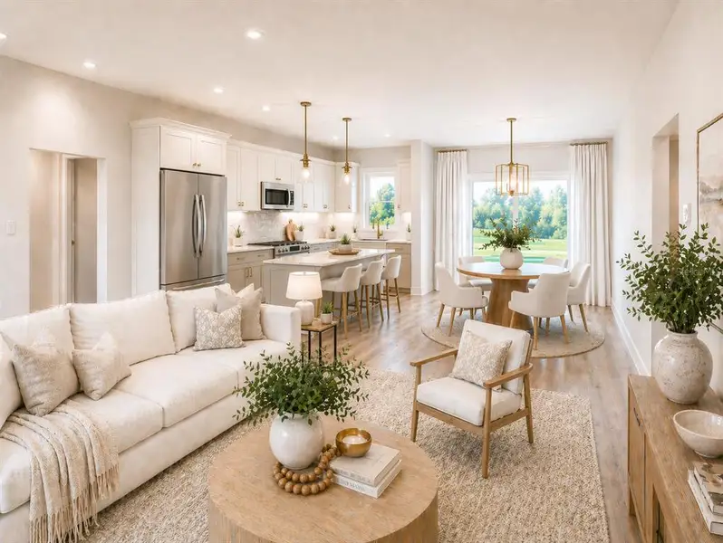 Furnished interior view inside a new home in , Dunnellon (Image 5).