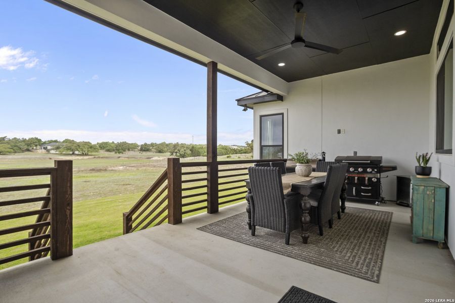 Exterior details and patio area of a home in , Bulverde (Image 22).