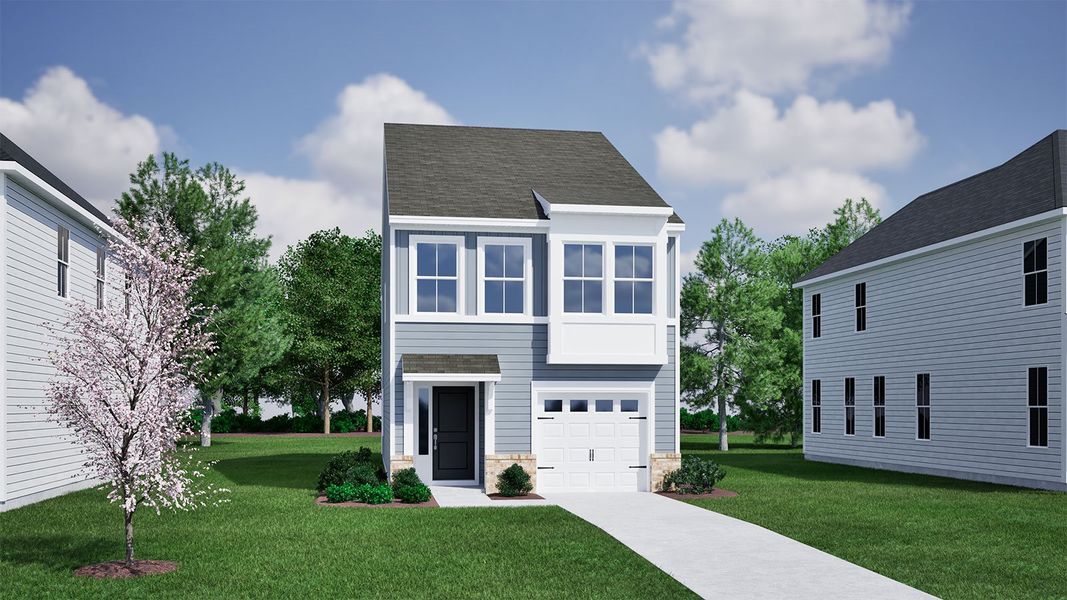 Representative exterior photo of a completed home built from the Dillon - Genesis Value Collection by Mungo Homes in Central Creek, Goose Creek, SC (Image 9).