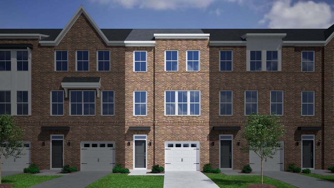 Representative exterior photo of a completed home built from the Corabell 3-Story 1-Car Garage - Vanguard Collection by Mungo Homes in Vista at Cane Bay, Summerville, SC (Image 9).