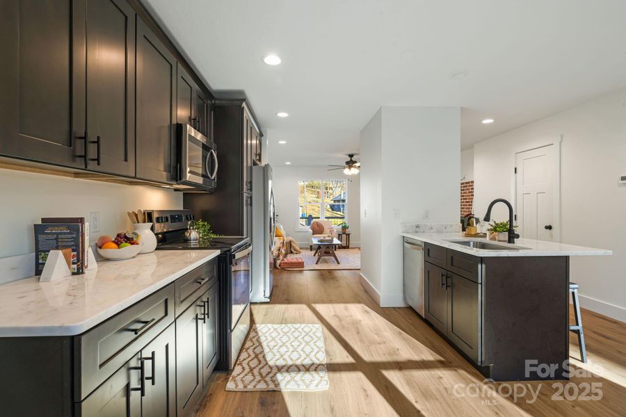 Furnished interior view inside a new home in , Canton (Image 40).