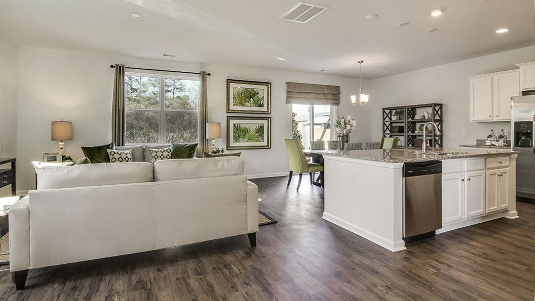 Representative furnished interior of a home built from the Aisle by D.R. Horton in Cobblestone Village, Savannah (Image 5).