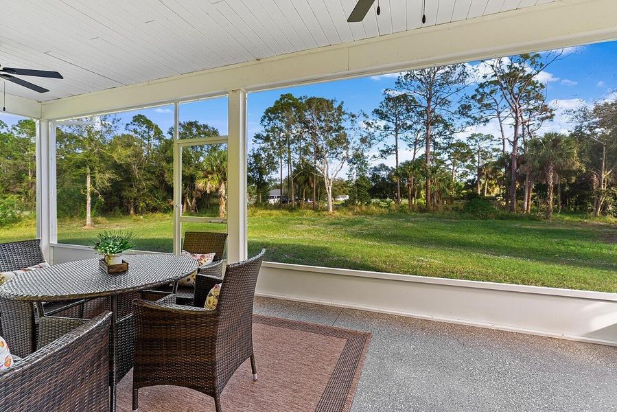Exterior details and patio area of a home in , Vero Beach (Image 30).