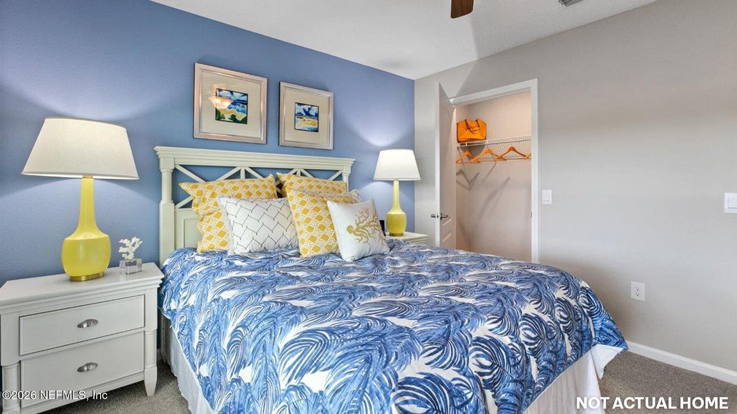 Furnished interior view inside a new home in American Village, Palm Coast (Image 13).