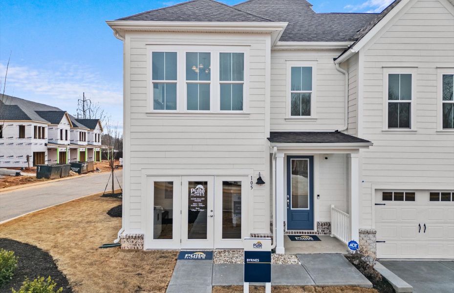 Representative exterior details of a home built from the Byrnes 2-Story by Pulte Homes in Alston Park, Greenville (Image 4). Representative exterior details of a home built from the Byrnes 2-Story by Pulte Homes in Alston Park, Greenville (Image 4).