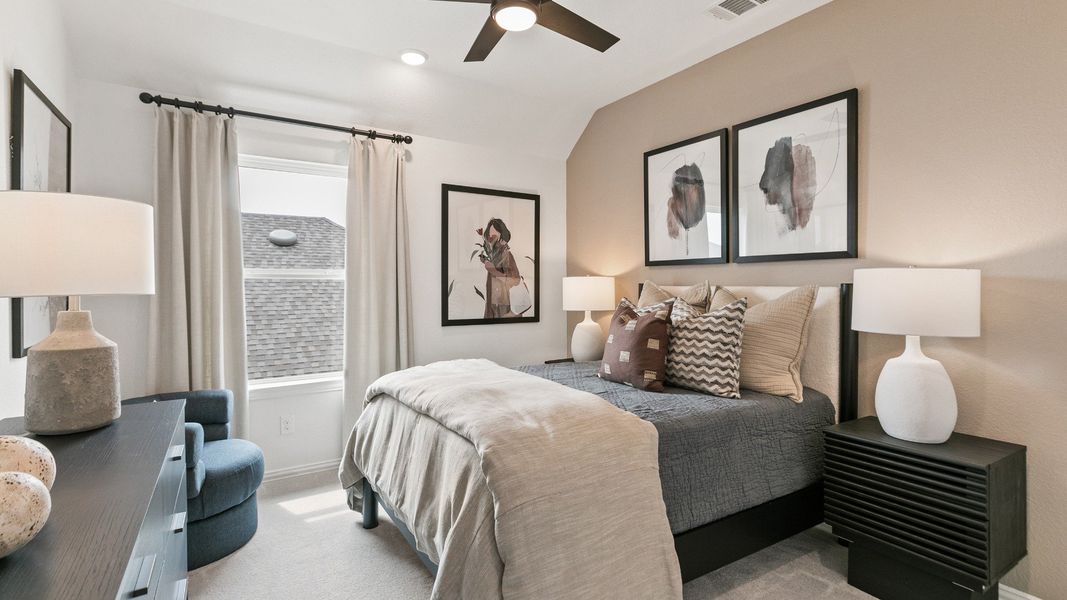 Representative furnished interior of a home built from the Mimosa by DRB Homes in Brookewater, Rosenberg (Image 24).