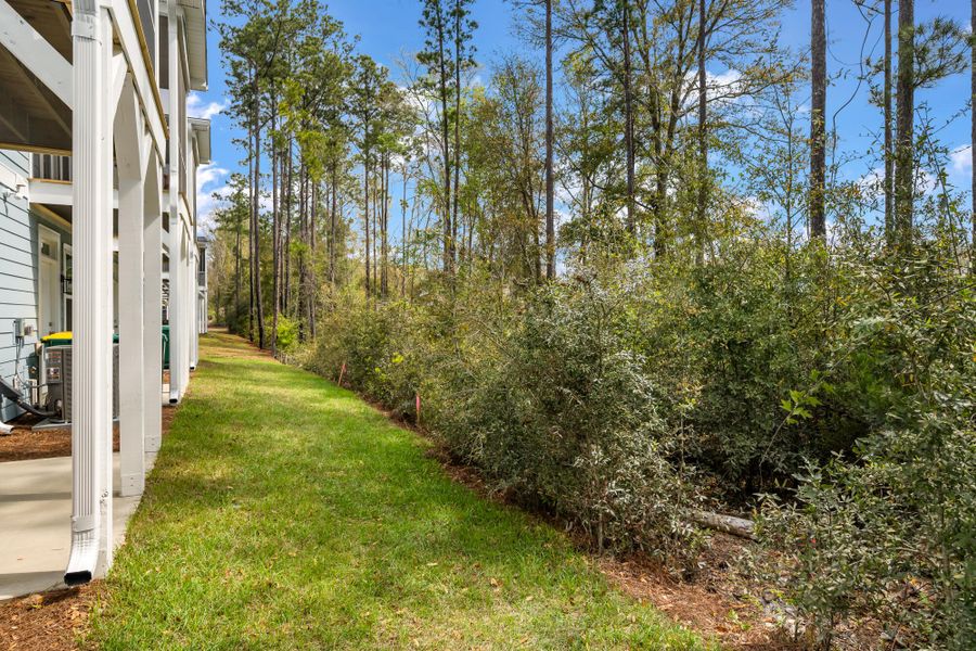 Exterior details and patio area of a home in New Riverside Village, Bluffton (Image 30). Exterior details and patio area of a home in New Riverside Village, Bluffton (Image 30).
