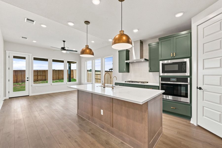 Furnished interior view inside a new home in Terrace Collection At Turner's Crossing, Buda (Image 13).