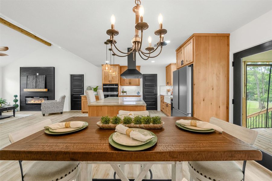 Furnished interior view inside a new home in , Point Blank (Image 8).