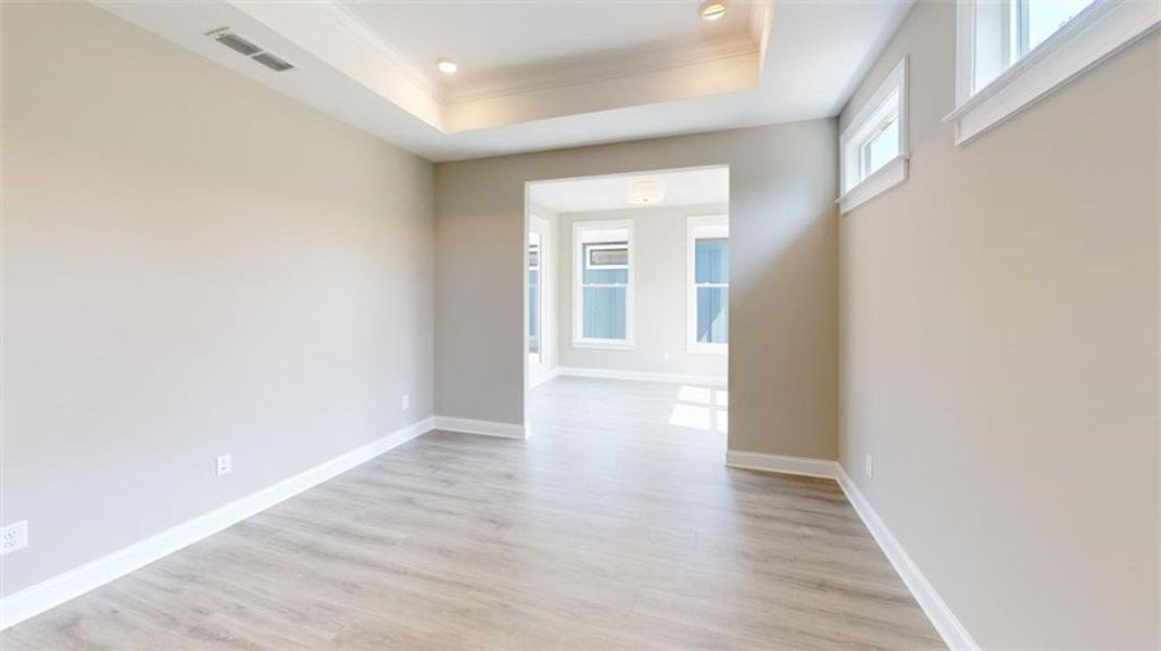 Spacious, unfurnished interior of a new home in The Courtyards at Redbud Lane, Holly Springs (Image 20).