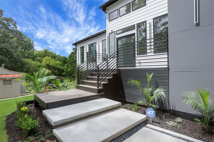 Front exterior of a new home in , Atlanta, GA, highlighting curb appeal (Image 17).