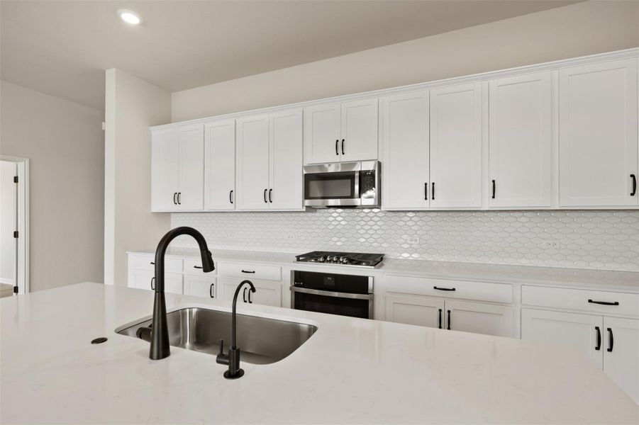Furnished interior view inside a new home in The Colony, Bastrop (Image 6).
