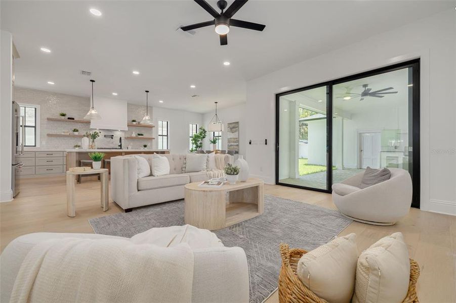 Furnished interior view inside a new home in , St. Petersburg (Image 20).
