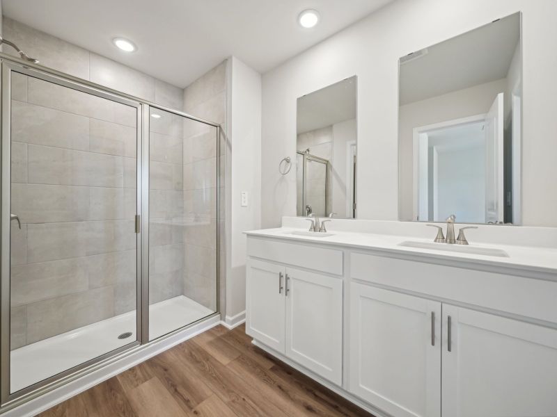 Furnished interior view inside a new home in The Rows at Buffaloe Reserve, Raleigh (Image 6).