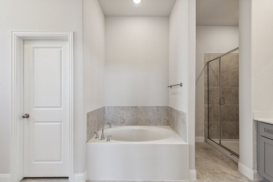 Representative furnished interior of a home built from the Barcelona II by Megatel Homes in Bellagio, Forney (Image 6). Representative furnished interior of a home built from the Barcelona II by Megatel Homes in Bellagio, Forney (Image 6).