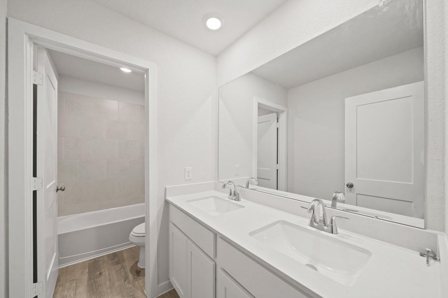 Furnished interior view inside a new home in Reveille Estates, Bryan (Image 4). Furnished interior view inside a new home in Reveille Estates, Bryan (Image 4).