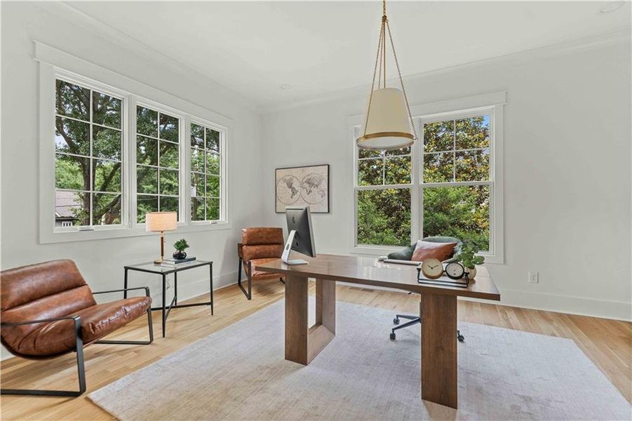 Furnished interior view inside a new home in , Atlanta (Image 27).