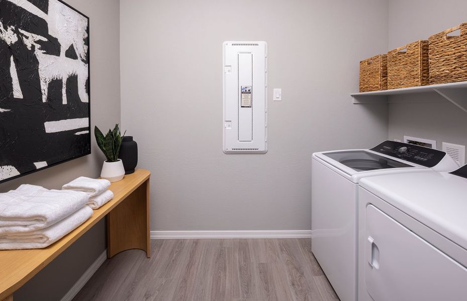 Representative furnished interior of a home built from the Prato by Pulte Homes in El Rancho Santa Rosa, Maricopa (Image 19). Representative furnished interior of a home built from the Prato by Pulte Homes in El Rancho Santa Rosa, Maricopa (Image 19).
