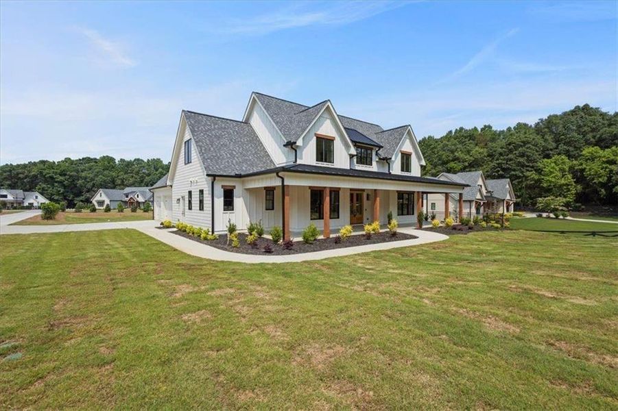 Front exterior of a new home in , Gainesville, GA, highlighting curb appeal (Image 31).